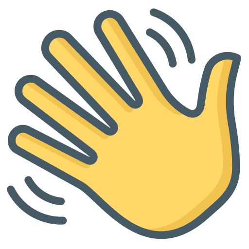 hand-waving icon